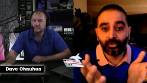 Dave Chauhan, author of Captain Set, Sail, leading through chaos with Heart & Steel on the "Success, Motivation & Inspiration" TV series with M. Curtis McCoy
