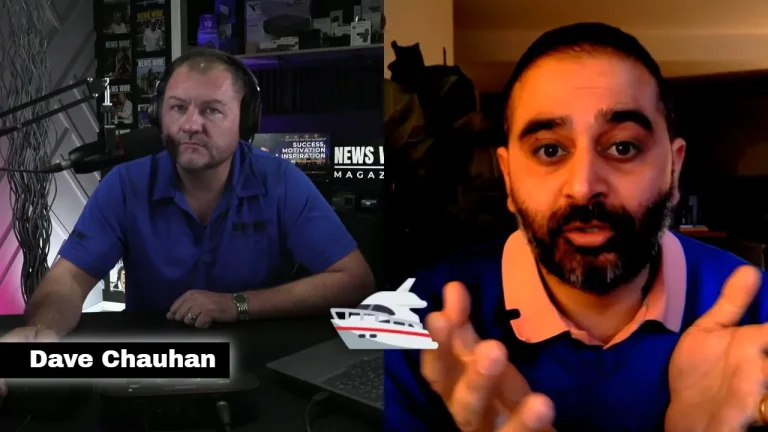Dave Chauhan, author of Captain Set, Sail, leading through chaos with Heart & Steel on the "Success, Motivation & Inspiration" TV series with M. Curtis McCoy
